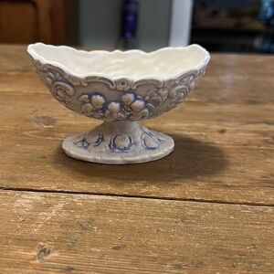 Ceramic Pottery Pedestal Dish.